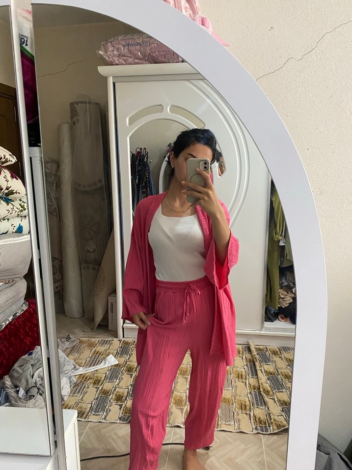 Pembe Midi Kadın Takım - Görsel 4