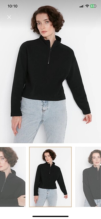 Siyah  kazak - Görsel 3