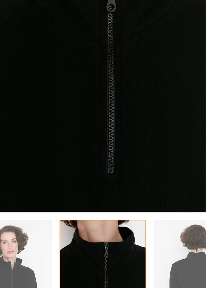 Siyah  kazak - Görsel 2