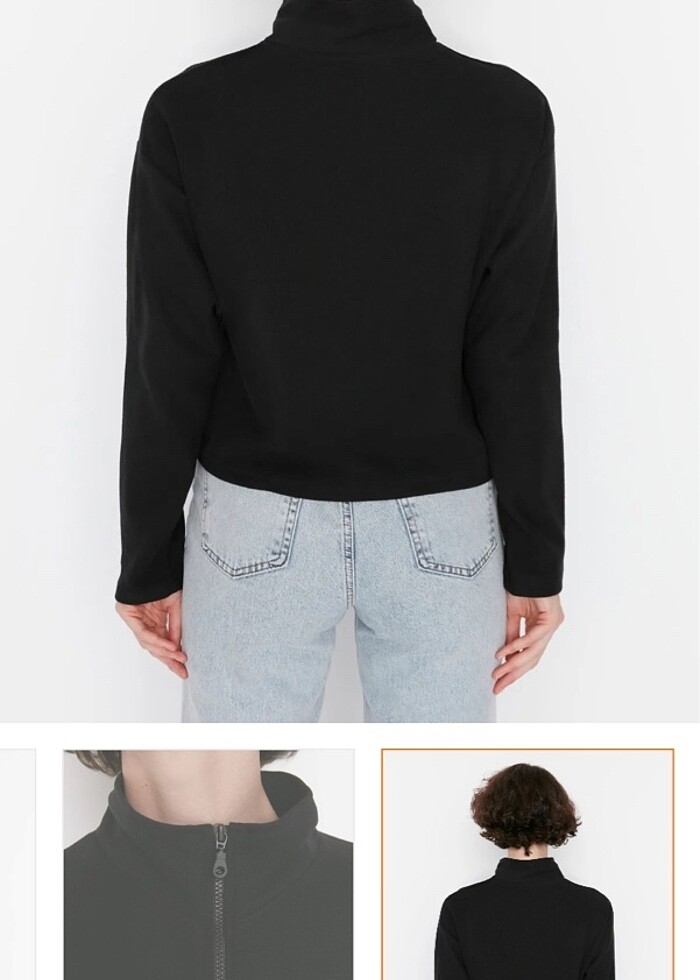 Siyah  kazak - Görsel 4