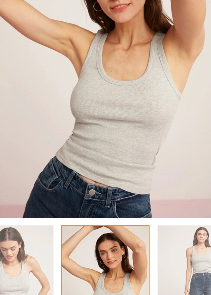 Gri basic body - Görsel 2