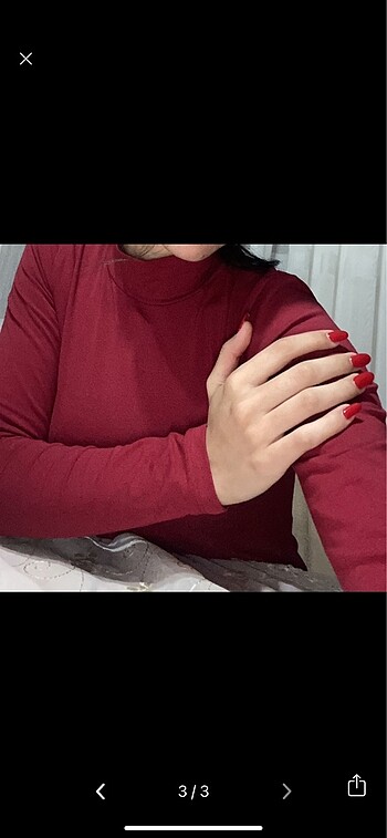 Bordo boğazlı badi - Görsel 3