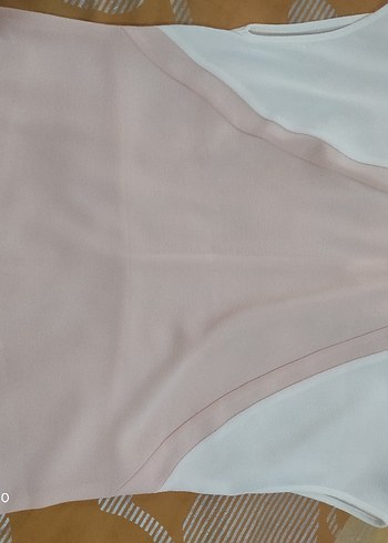 Chima Zincir Detaylı Mini Pembe Bluz