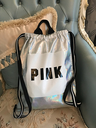 Victoria s Secret Pink çift yönlü kullanabilen sırt çantası. Hem