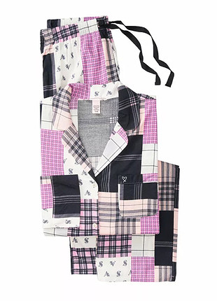 Victoria s Secret The Flannel PJ 2li pijama takımı. Pamuklu, sal