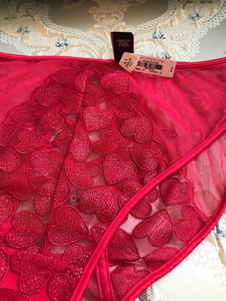 m Beden kırmızı Renk Victoria s Secret özel üretimi lux serisi iç çamaşırı M beden Ye