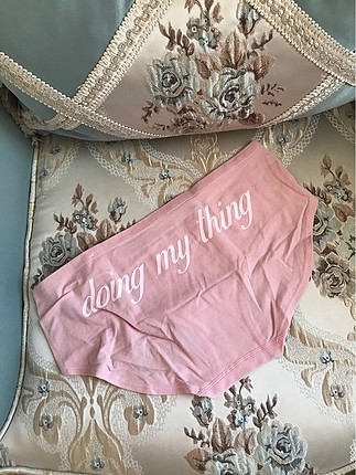Victoria s Secret Pink hipster tarzı iç çamaşır L beden Sıfır ü