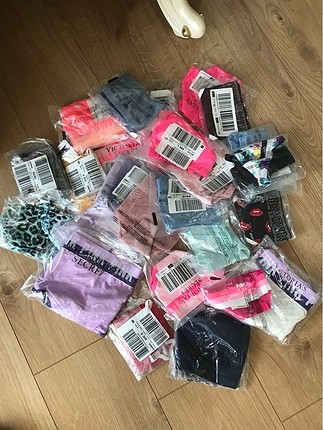 xs Beden turkuaz Renk Victoria s Secret Pink tanga tarz iç çamaşırı. S beden Sıfır ür