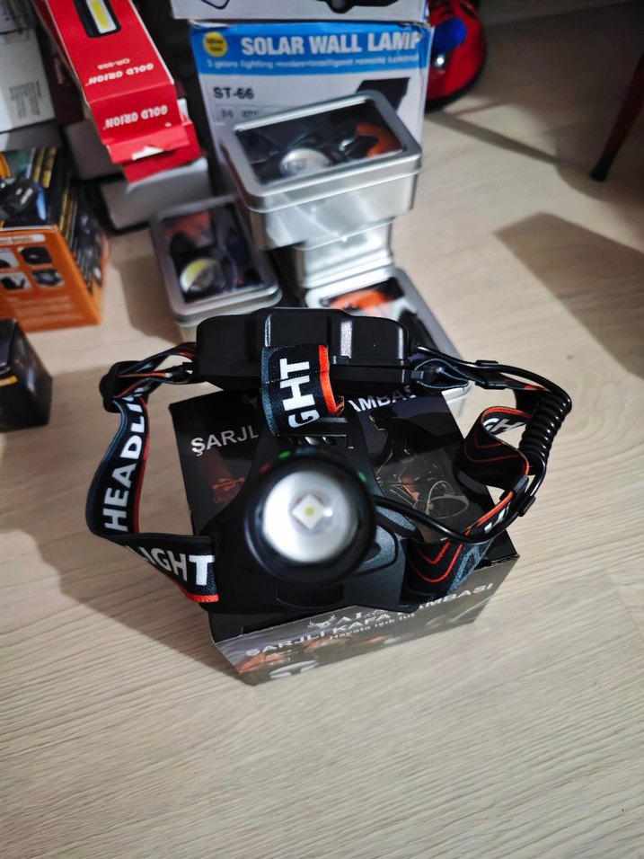 Şarjlı Kafa Lambası - Çok Renkli - Görsel 2