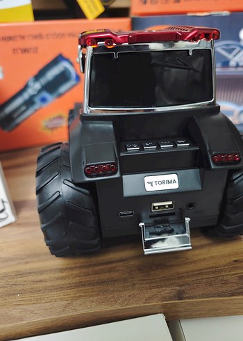 şarjlı Bluetooth hoparlör traktör - Görsel 6