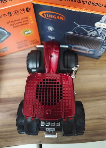 şarjlı Bluetooth hoparlör traktör - Görsel 5