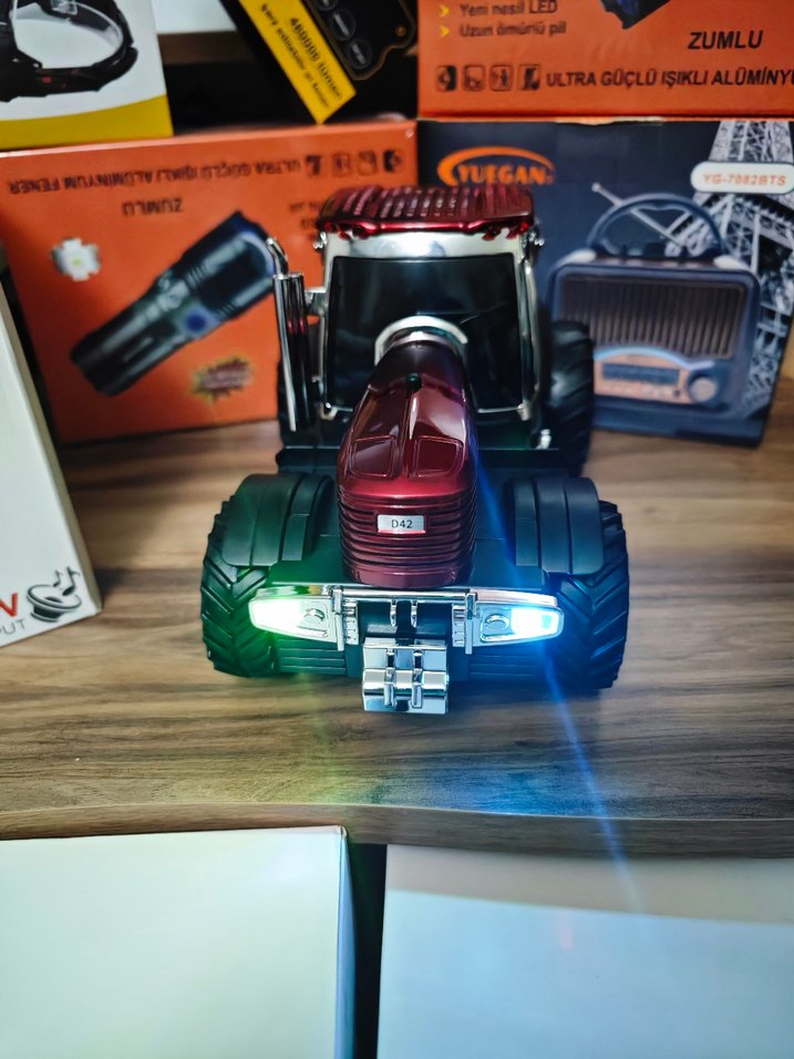 şarjlı Bluetooth hoparlör traktör - Görsel 2