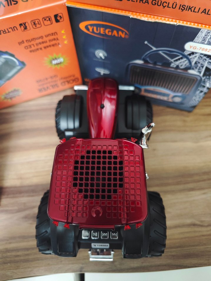 şarjlı Bluetooth hoparlör traktör - Görsel 5