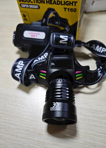 şarjlı Kafa madenci lambası feneri sensörlü - Görsel 2