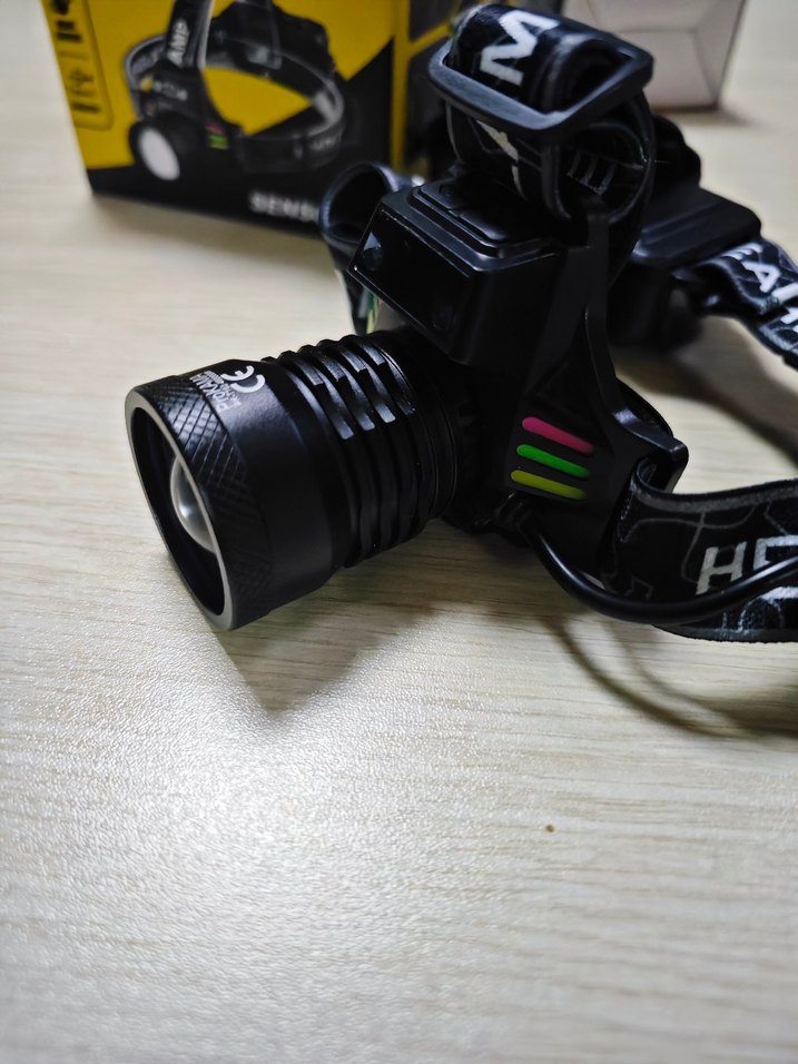 şarjlı Kafa madenci lambası feneri sensörlü - Görsel 5