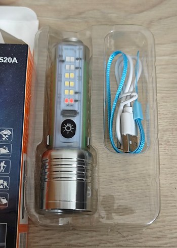 Kartal Başlı Gri Aksiyon Figürü ve 3 el feneri - Görsel 3