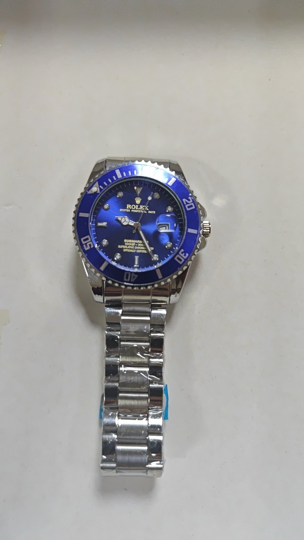 Mavi Kadranlı Erkek Klasik Saat - Görsel 4