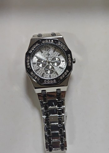 Gri Taşlı Kadın Kol Saati - Görsel 4