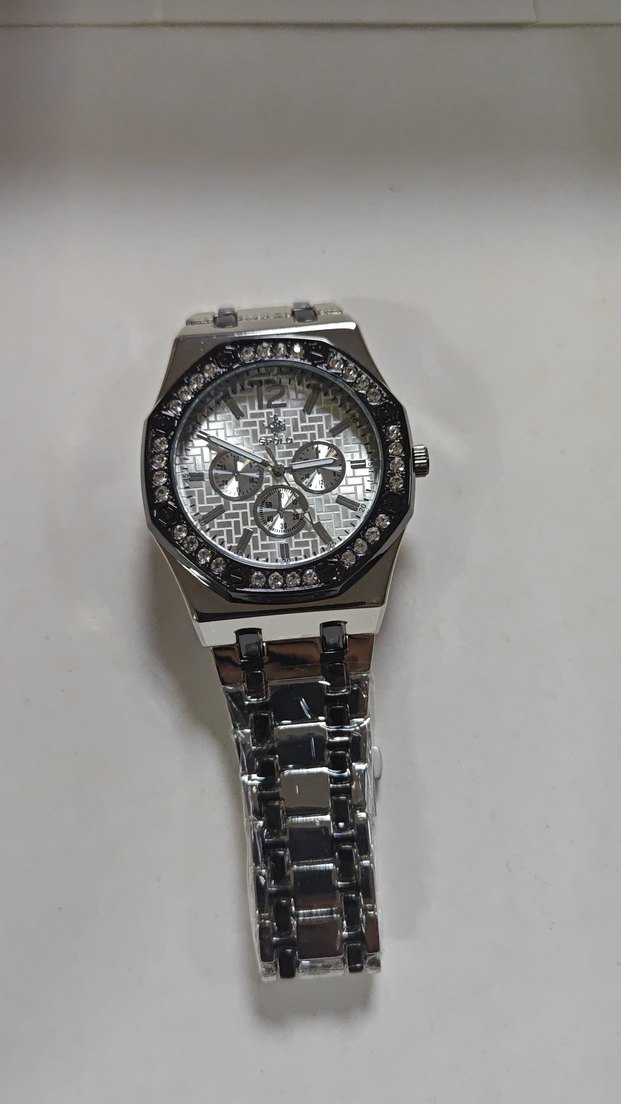 Gri Taşlı Kadın Kol Saati - Görsel 4