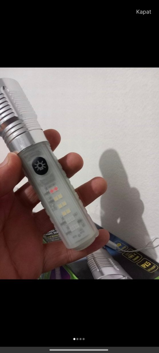 3 adet Gold Orion Çok Fonksiyonlu Şarj Edilebilir El Feneri - Görsel 2