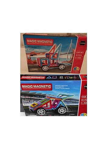 Manyetik lego 2 kutu sipariş