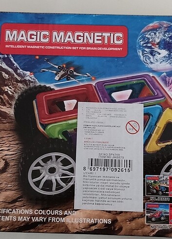 Manyetik lego 21 parça