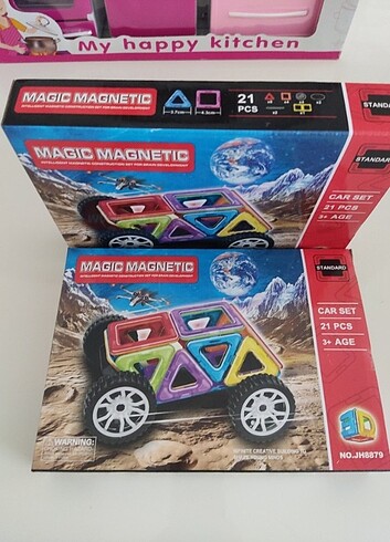 Manyetik lego 21 parça 