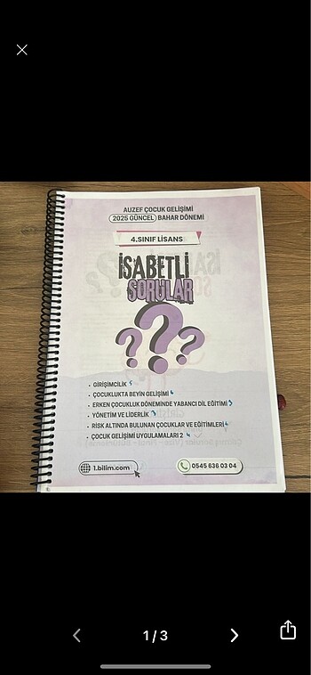 Auzef çocuk gelişimi 4. Sınıf