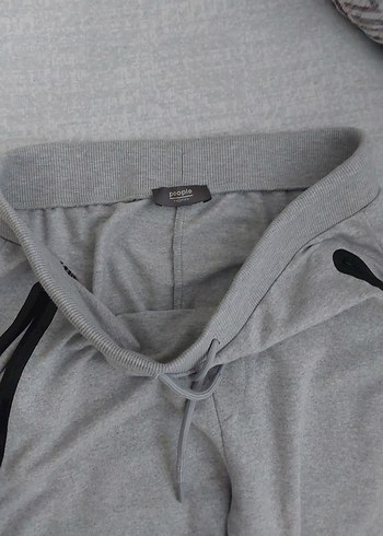 Gri Fermuarlı Rahat Kesim Erkek Eşofman Altı - Görsel 2