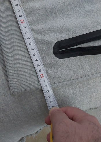 Gri Fermuarlı Rahat Kesim Erkek Eşofman Altı - Görsel 5