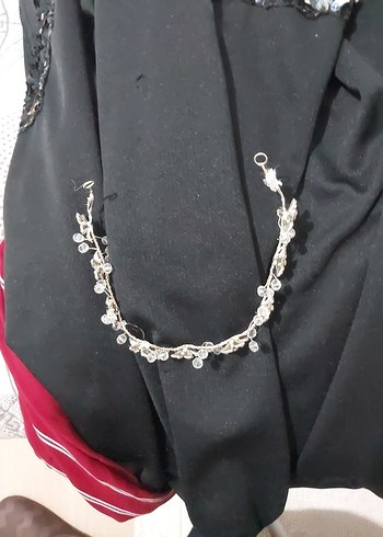 Gelin Taçi Desenli Zincir Detaylı Kadın - Görsel 4