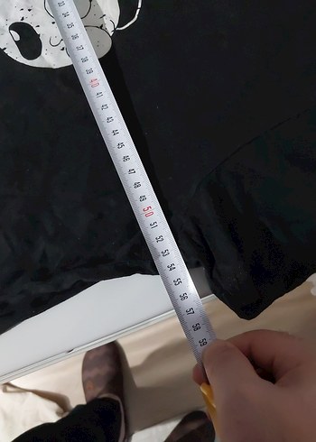 Siyah Baskılı Hamile Tişörtü - Görsel 5