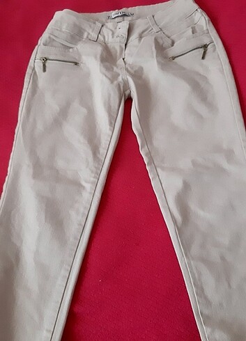 38 Beden ten rengi Renk kumas pantolon