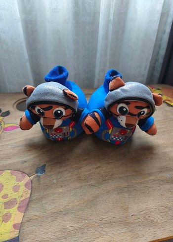 Mavi Renkli Erkek Çocuk Sıcak Terlik - Görsel 2