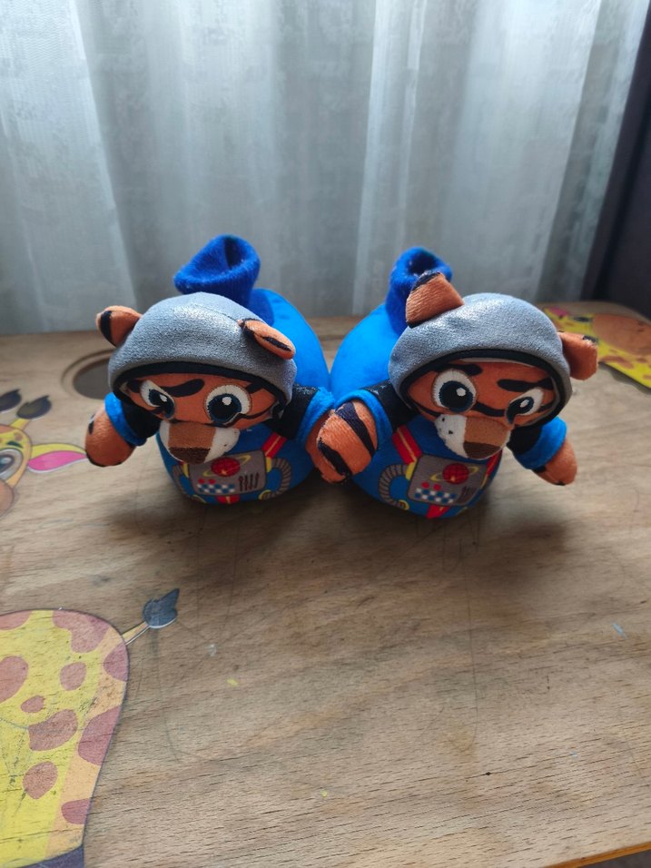 Mavi Renkli Erkek Çocuk Sıcak Terlik - Görsel 2