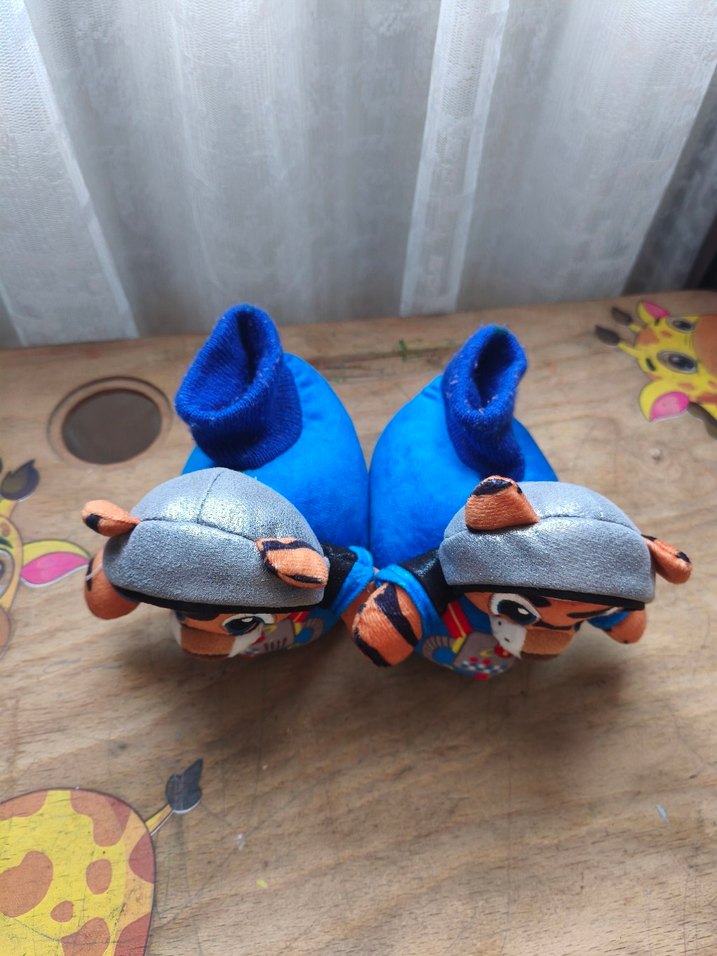 Mavi Renkli Erkek Çocuk Sıcak Terlik - Görsel 3