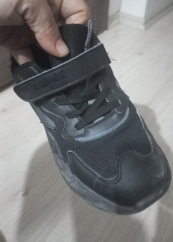 Siyah Erkek Çocuk Spor Ayakkabı Velcro - Görsel 3