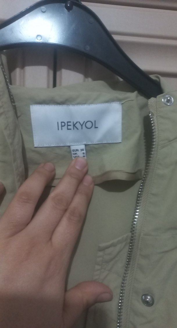 Bej Midi Kadın Parka - Salaş Kesim - Görsel 3