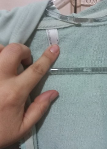 Kadın Pastel Yeşil Fermuarlı Sweatshirt - Görsel 5