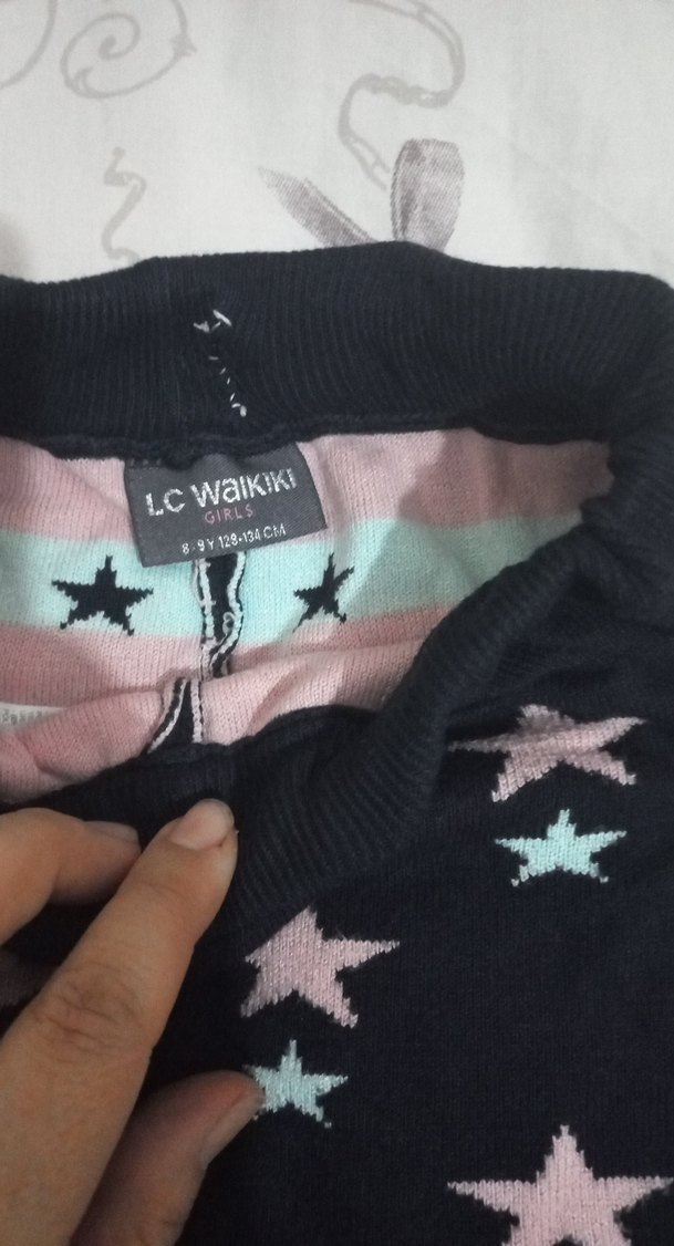 Nakışlı Kız Çocuk Triko Tayt - Görsel 5