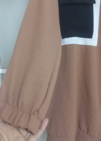 xl Beden kahverengi Renk femaarli dış giyim