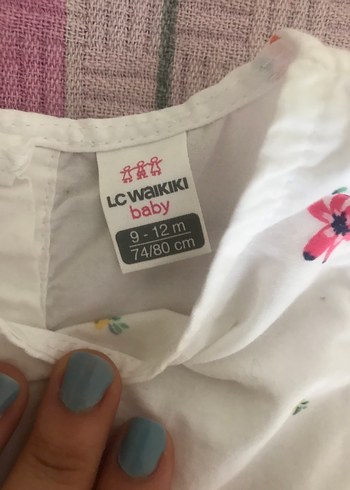 LC Waikiki Çiçek Desenli Kız Çocuk Kolsuz Elbise