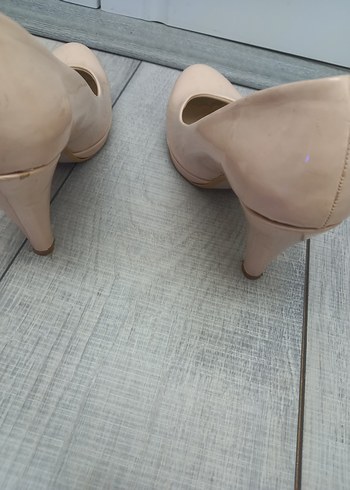 Bej Kadın Dolgu Topuklu Stiletto - Görsel 3