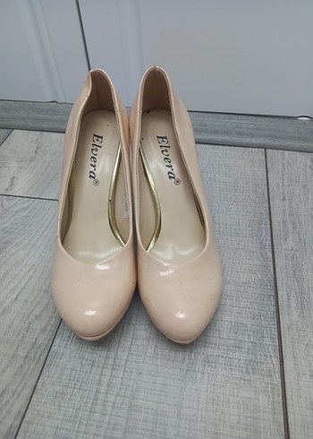 Bej Kadın Dolgu Topuklu Stiletto - Görsel 4