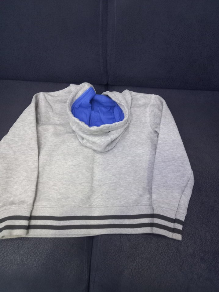 Gri Kapüşonlu Erkek Sweatshirt - Görsel 3