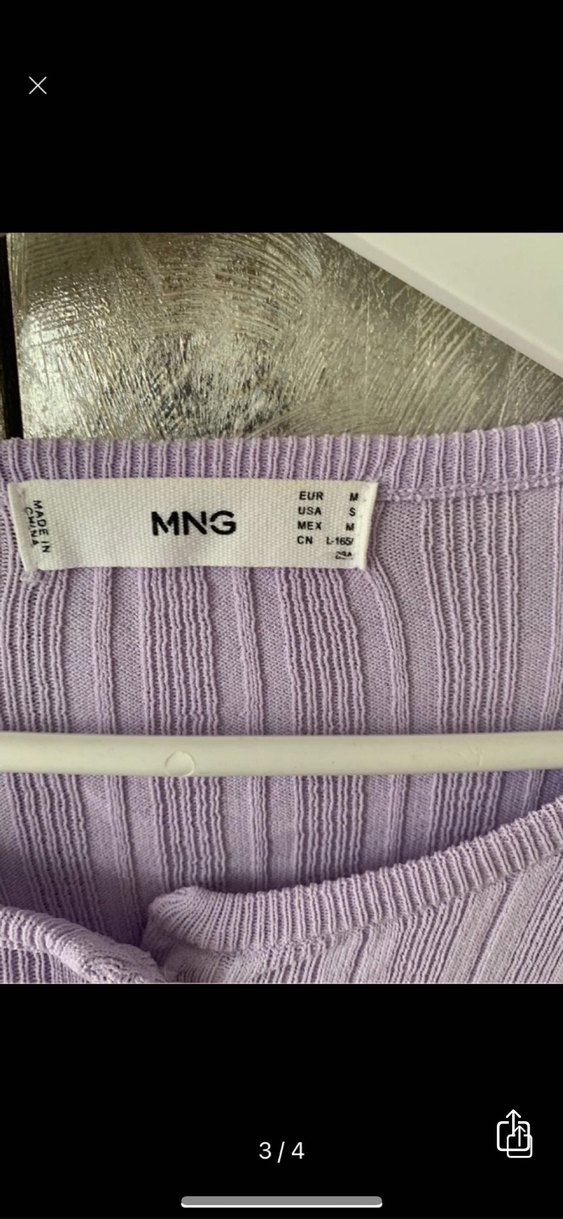 Kadın Lila Düğmeli Midi Hırka - Görsel 3