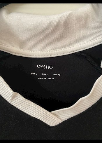 Siyah polo Yaka Kısa Kollu Kadın Tişört - Görsel 2