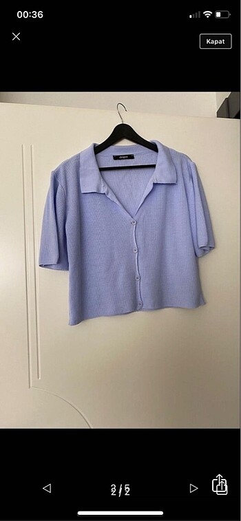 triko kısa kol gömlek - Görsel 2