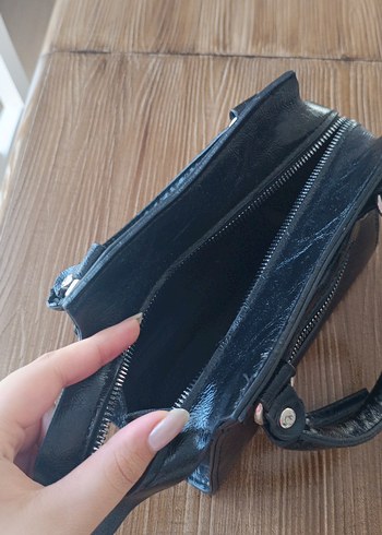 Beden Diger Siyah Deri Goth Kadın Çanta