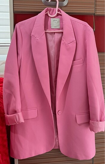 QUZU Pembe Blazer ceket